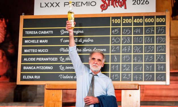 MICHELE MARI VINCE L’OTTANTESIMA EDIZIONE  DEL PREMIO STREGA